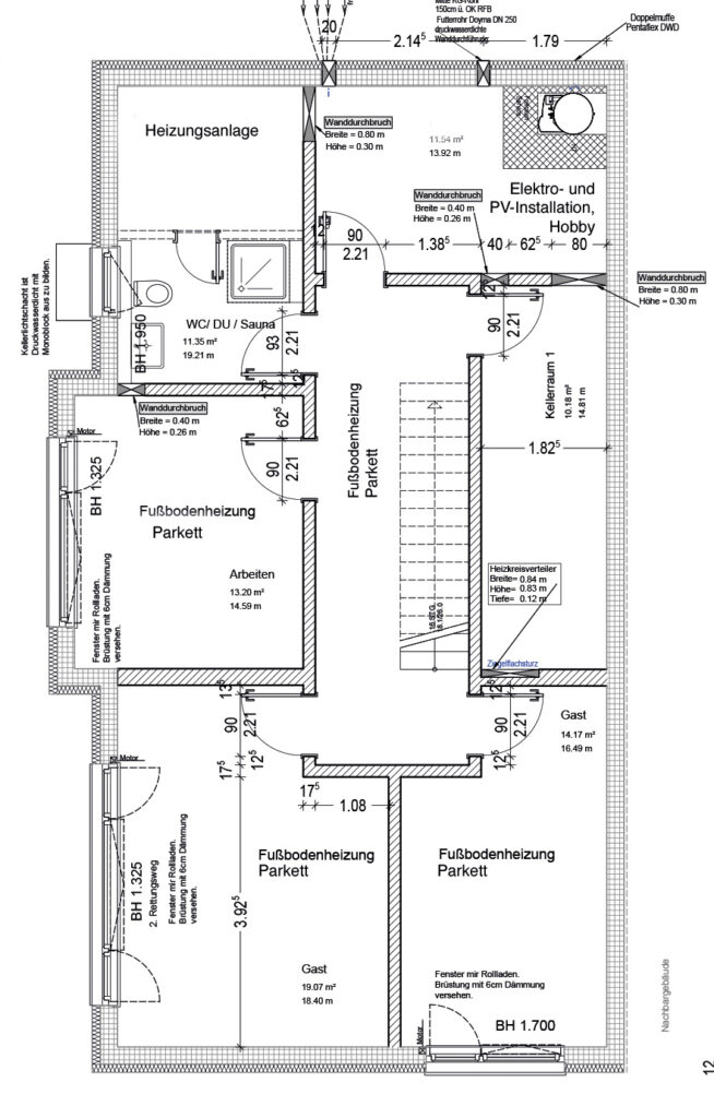 Grundriss Untergeschoss